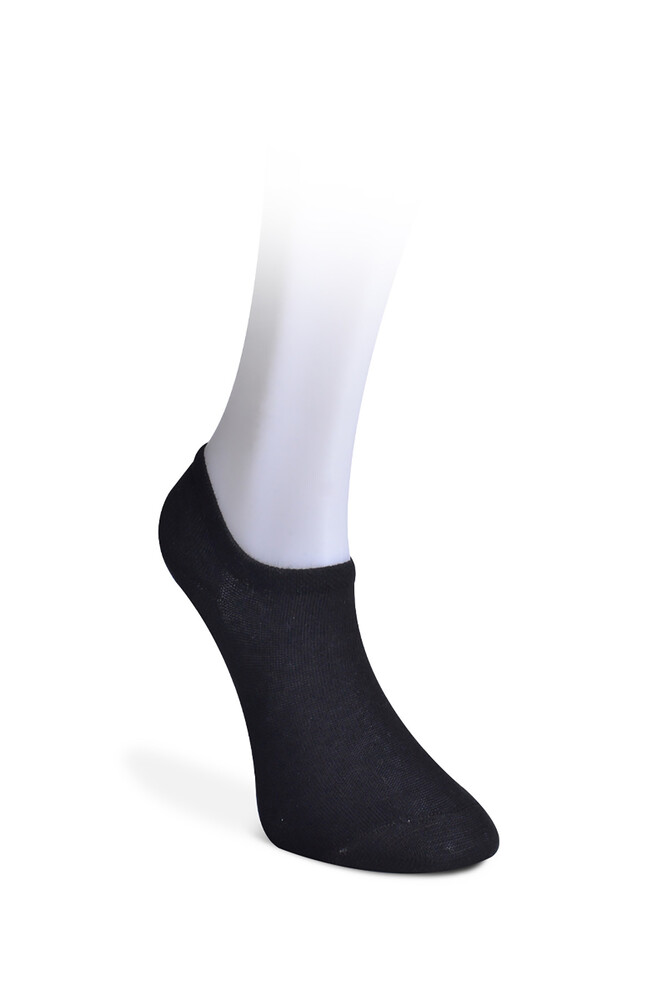 Ekonomık 6'Lı Unisex  Görünmez Çorap Siyah - 2