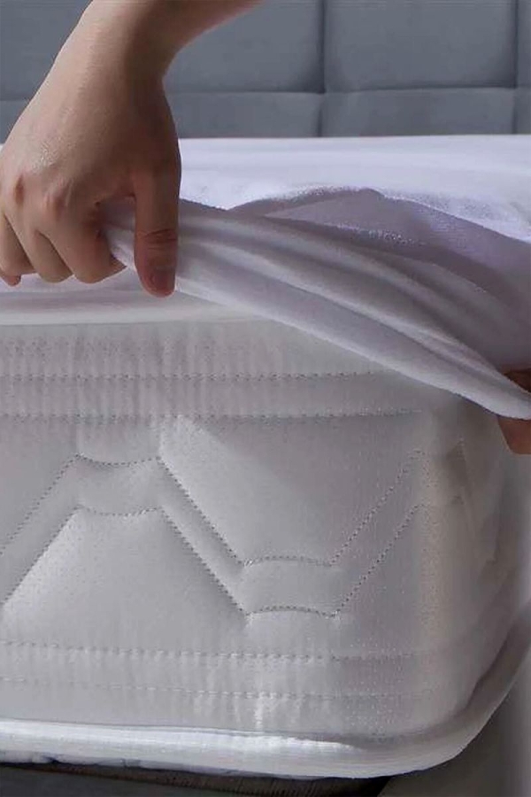 First Class Sıvı Geçirmez Fitted Alez Çift Kişilik Beyaz - 1