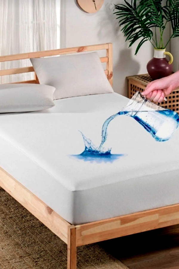 Çekmece Fitted Full Kenar Su Sıvı Geçirmez Yatak Koruyucu - Alez Çarşaf 100x200 - 2