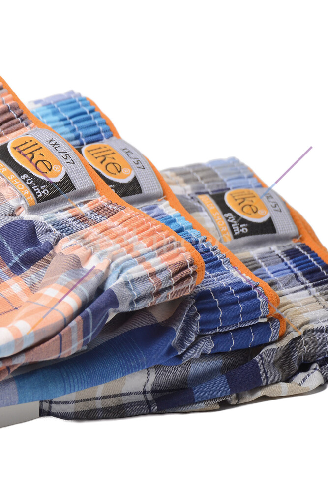 İlke Poplin Boxer 3'lü Çok Renkli - 8