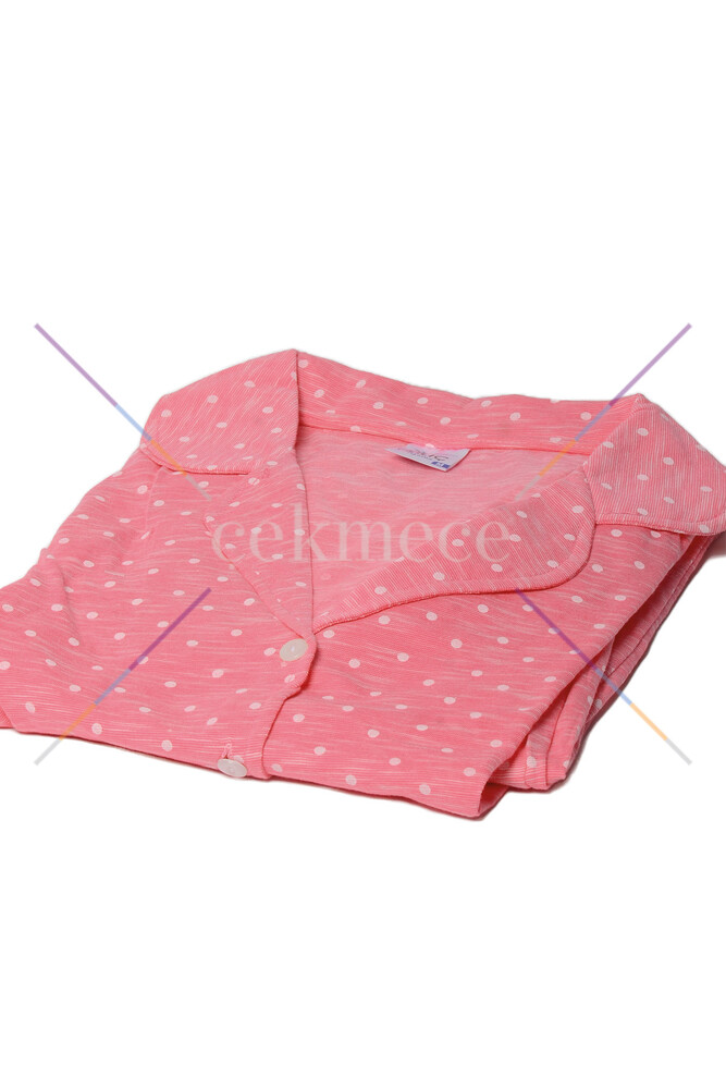 Kılıç 5007 Kadın Önden Düğmeli Pijama Takımı Pembe - 2