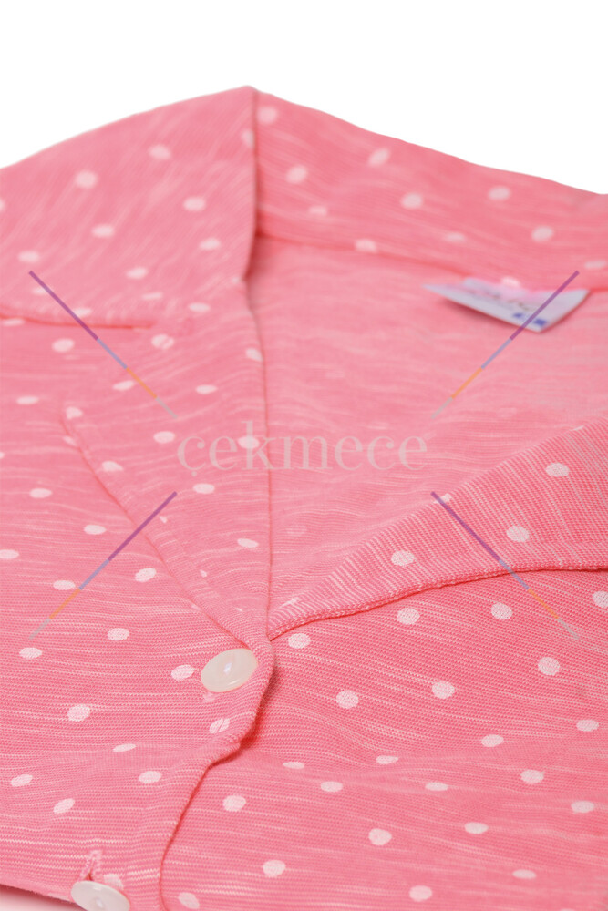 Kılıç 5007 Kadın Önden Düğmeli Pijama Takımı Pembe - 3