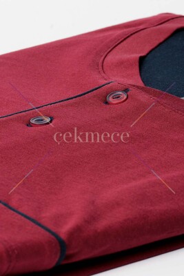 Kly 9210 Midi Yaka Pijama Takım Mürdüm - 3