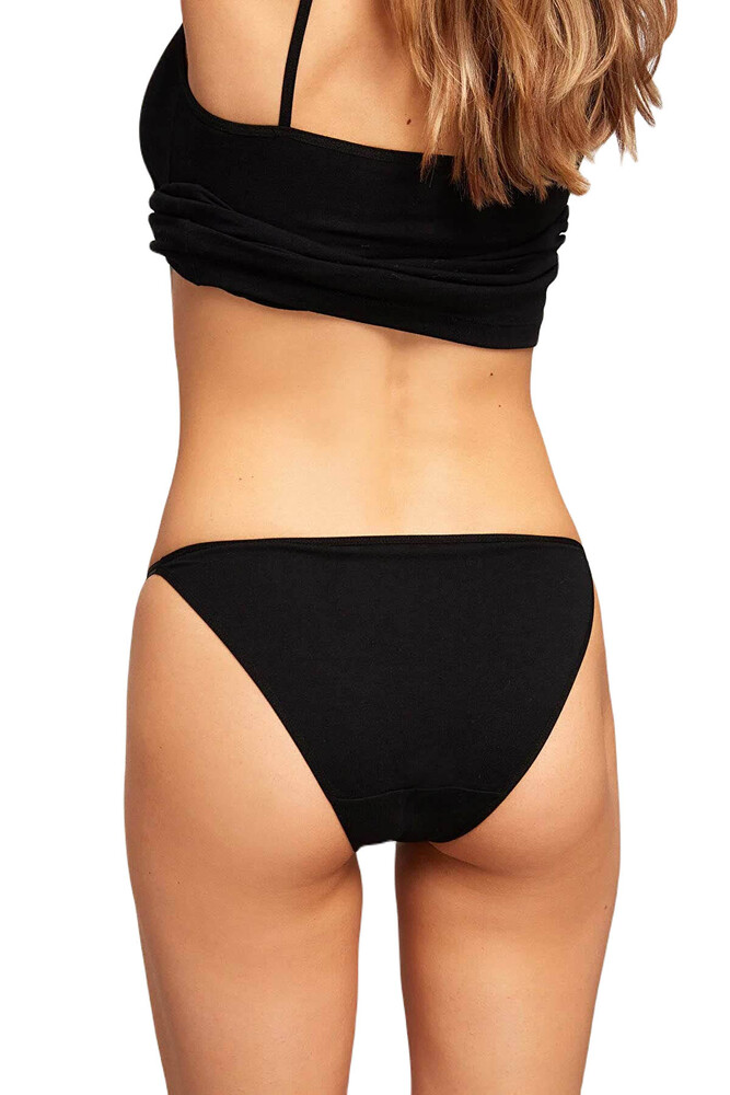 Kom Basic Pamuklu 2'li Tanga Seti Siyah - 3