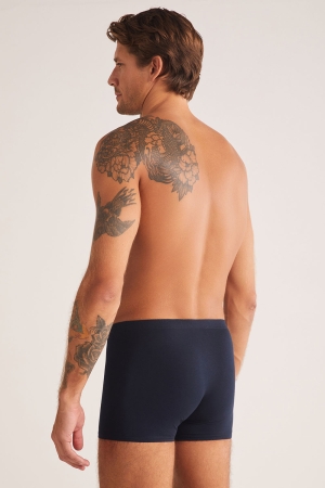 Kom Davide Pamuklu Basic Erkek Boxer Lacivert - 2