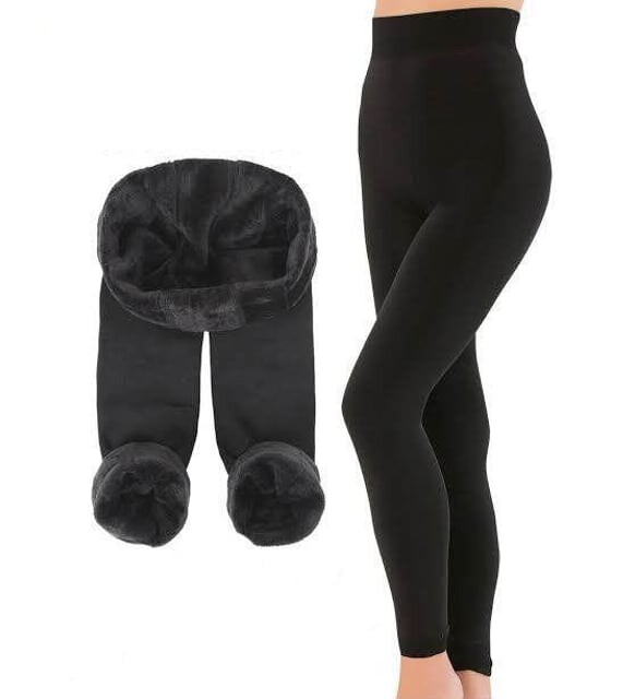 Çekmece Termal Peluş Tayt Siyah - 3