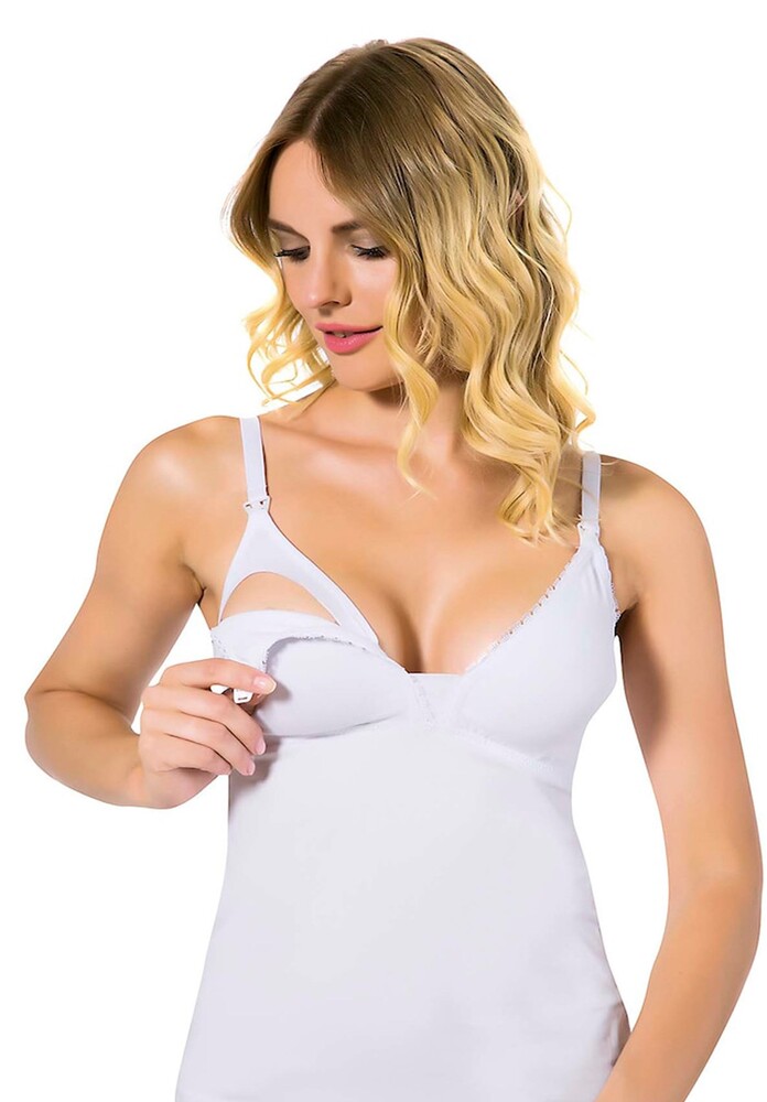 Nbb 3050 Emzirme  Atlet Beyaz - 1
