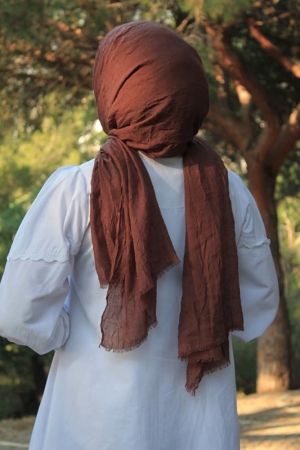 Shawl Secret Bambu Şal Gül Kurusu - 2