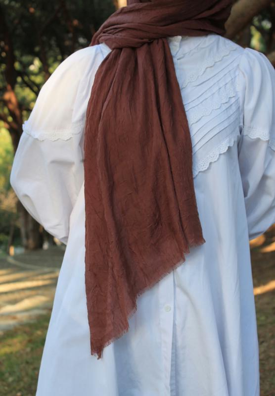 Shawl Secret Bambu Şal Gül Kurusu - 3