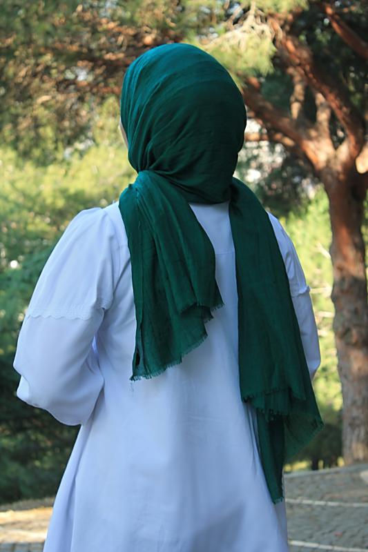 Shawl Secret Bambu Şal Zümrüt - 2