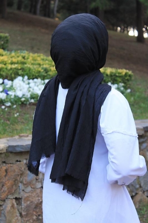 Shawl Secret Bambu Şal Siyah - 4
