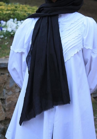 Shawl Secret Bambu Şal Siyah - 5