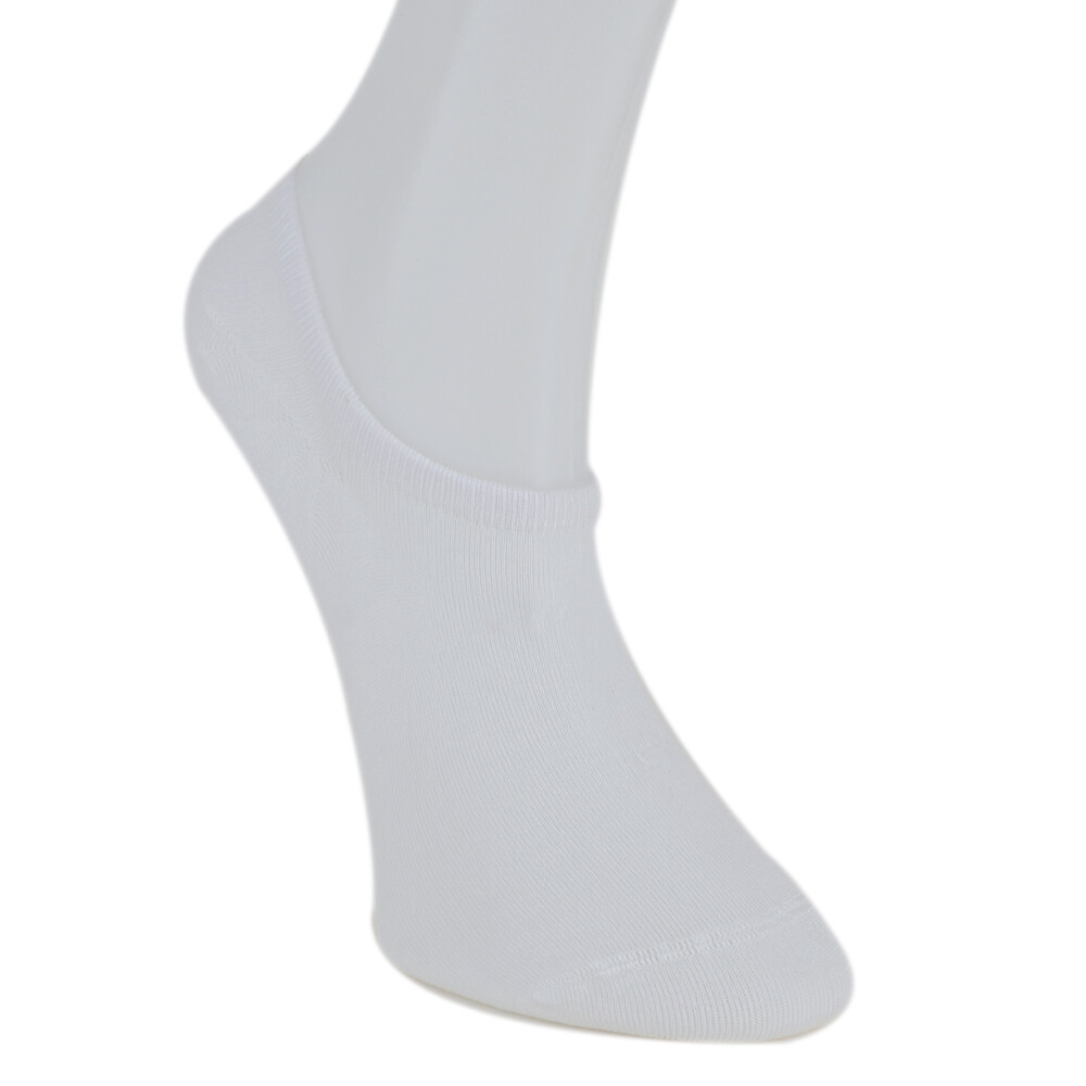 Solonine Premium 5'li Unisex Görünmez Renkli Çorap Beyaz - 2