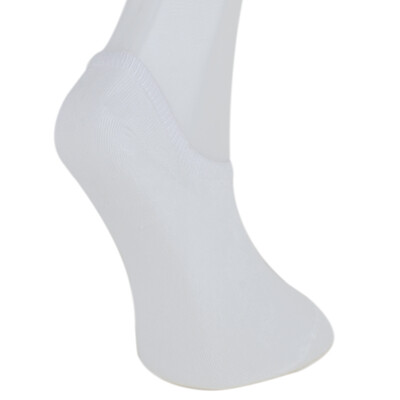 Solonine Premium 5'li Unisex Görünmez Renkli Çorap Beyaz - 3