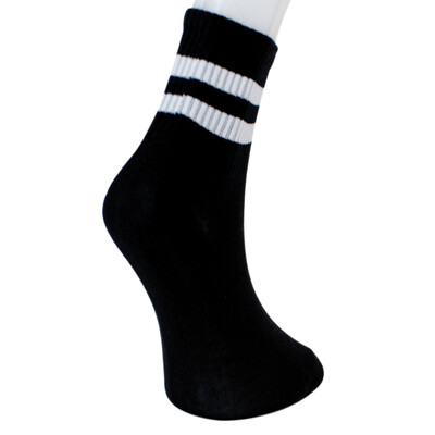 Solonine Premium 6'lı Unisex Bilek Üstü Spor Çorap Beyaz - 3