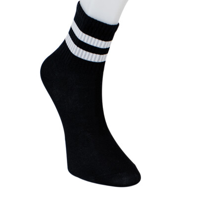Solonine Premium 6'lı Unisex Bilek Üstü Spor Çorap Beyaz - 2