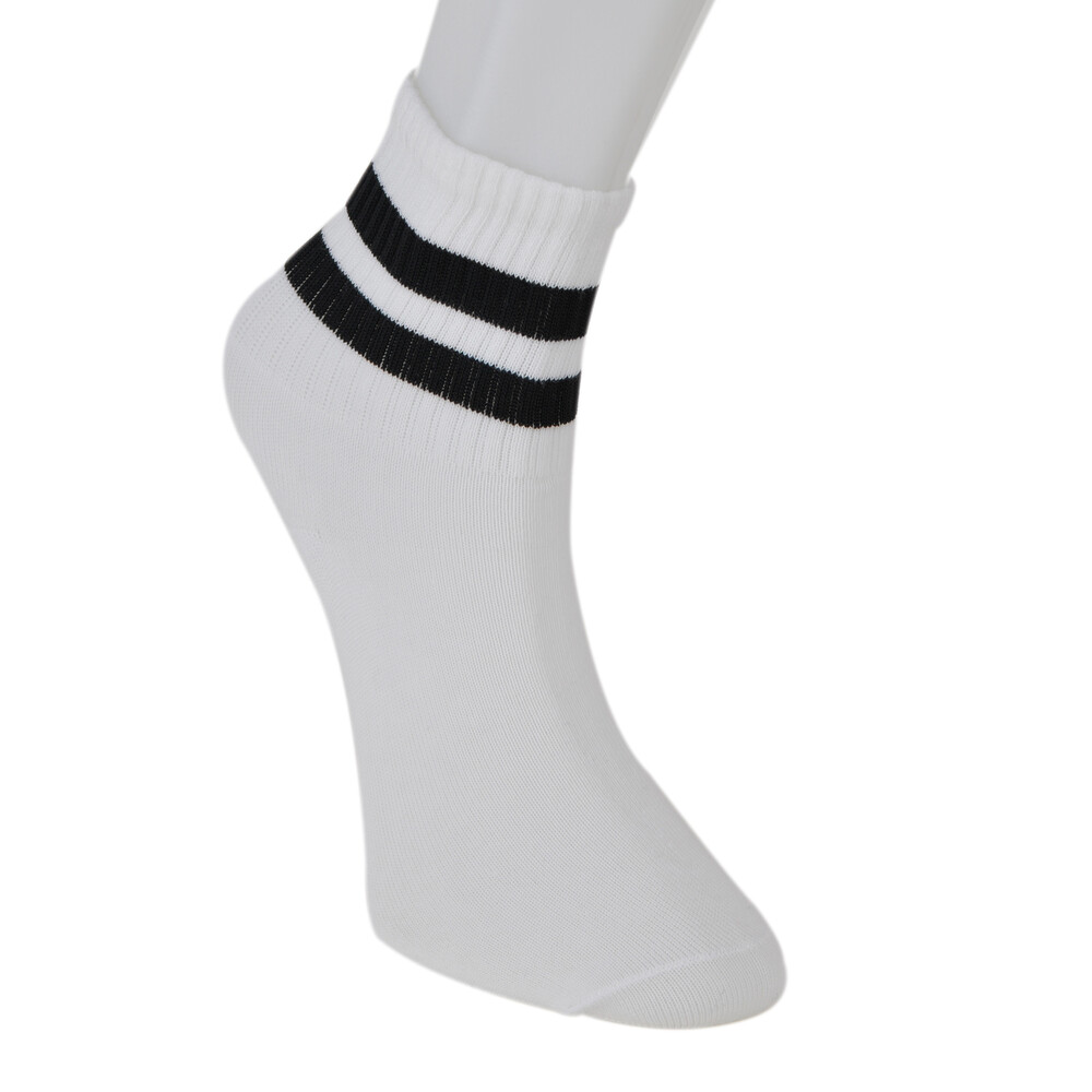 Solonine Premium 6'lı Unisex Bilek Üstü Spor Çorap Siyah - 2